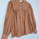 Second-Hand - Witchery Red Dust Pleat Blouse Size 8 - SwapUp