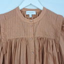 Second-Hand - Witchery Red Dust Pleat Blouse Size 8 - SwapUp