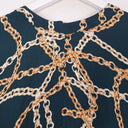 Second-Hand - Witchery Deep Sea Chain Blouse Size 8 - SwapUp