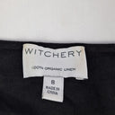 Second-Hand - Witchery Black Pure Linen Wrap Blouse Size 8 - SwapUp