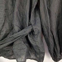 Second-Hand - Witchery Black Pure Linen Wrap Blouse Size 8 - SwapUp