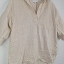 Second-Hand - Witchery Oatmeal Linen Top Size 8 - SwapUp