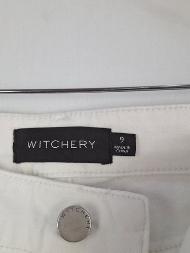 Second-Hand - Witchery Mid Rise Milk Skinny Jeans Size S - SwapUp