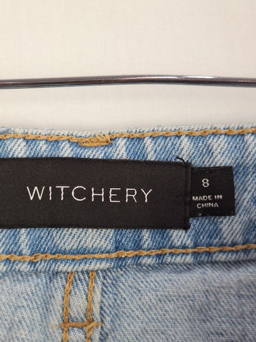 Second-Hand - Witchery Light Wash Tapered Jeans Size 8 - SwapUp