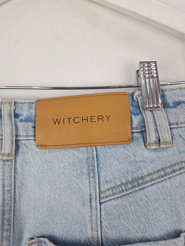 Second-Hand - Witchery Light Wash Tapered Jeans Size 8 - SwapUp
