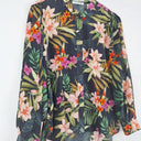 Second-Hand - Trenery Tropical Island Patterned Silk Shirt Size S - SwapUp