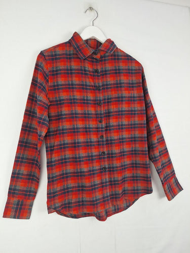 Second-Hand - Tradlands Red Plaid Flannel Shirt Size XS - SwapUp
