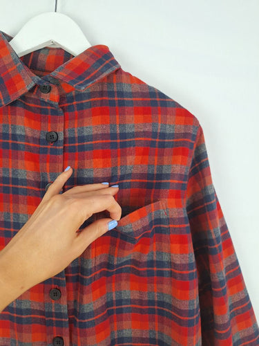 Second-Hand - Tradlands Red Plaid Flannel Shirt Size XS - SwapUp