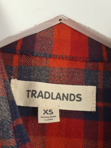 Second-Hand - Tradlands Red Plaid Flannel Shirt Size XS - SwapUp