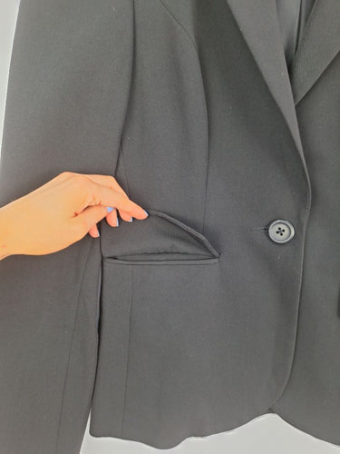 Second-Hand - Basque Classic Formal Black Blazer Size 8 - SwapUp