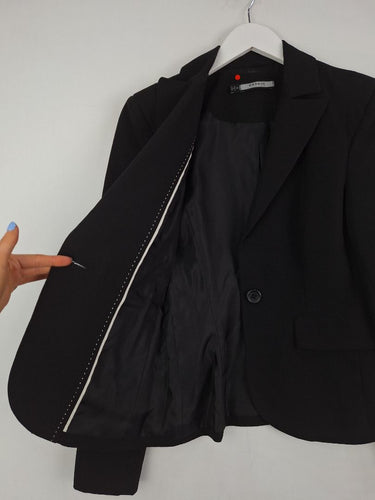 Second-Hand - Basque Classic Formal Black Blazer Size 8 - SwapUp