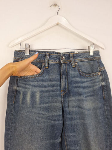 Second-Hand - G-Star Dark Wash Faded Jeans Size 10 - SwapUp
