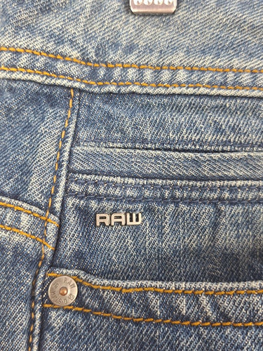Second-Hand - G-Star Dark Wash Faded Jeans Size 10 - SwapUp