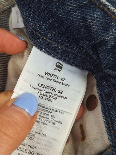 Second-Hand - G-Star Dark Wash Faded Jeans Size 10 - SwapUp