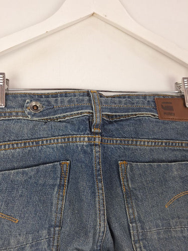 Second-Hand - G-Star Dark Wash Faded Jeans Size 10 - SwapUp