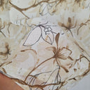 Second-Hand - Liz Jordan Bronze Tie Front Flower Blouse Size 14 - SwapUp