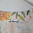 Second-Hand - Vine Apparel Painted Lemon Floral Boxy Crop Top Size 18 - SwapUp
