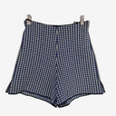 Second-Hand - Scanlan Theodore Cobalt Check Knit Shorts Size XS - SwapUp