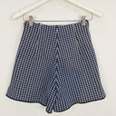 Second-Hand - Scanlan Theodore Cobalt Check Knit Shorts Size XS - SwapUp