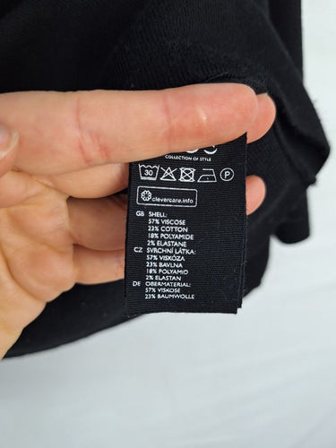 Second-Hand - COS Classic Black Zip Cardigan Size S - SwapUp