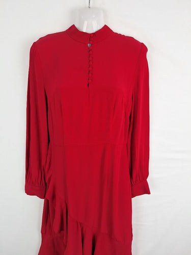 Second-Hand - Saba Berry Button-up Dainty Dress Size 8 - SwapUp