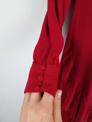 Second-Hand - Saba Berry Button-up Dainty Dress Size 8 - SwapUp
