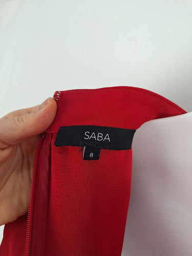 Second-Hand - Saba Berry Button-up Dainty Dress Size 8 - SwapUp