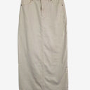 Second-Hand - Witchery Cloud Cream Denim Maxi Skirt Size 8 - SwapUp