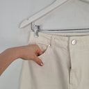 Second-Hand - Witchery Cloud Cream Denim Maxi Skirt Size 8 - SwapUp