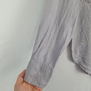 Second-Hand - Witchery Moon Grey Linen Front Pocket Shirt Size 8 - SwapUp