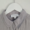 Second-Hand - Witchery Moon Grey Linen Front Pocket Shirt Size 8 - SwapUp