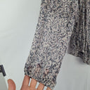 Second-Hand - Witchery Pastel Abstract Floral Flutter Blouse Size 8 - SwapUp