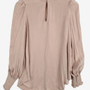 Second-Hand - Witchery Dusty Rose V Neck Blouse Size 8 - SwapUp