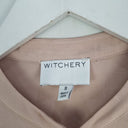 Second-Hand - Witchery Dusty Rose V Neck Blouse Size 8 - SwapUp
