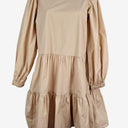 Second-Hand - Witchery Crisp Beige Tiered Mini Dress Size 8 - SwapUp