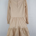 Second-Hand - Witchery Crisp Beige Tiered Mini Dress Size 8 - SwapUp