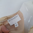 Second-Hand - Witchery Crisp Beige Tiered Mini Dress Size 8 - SwapUp