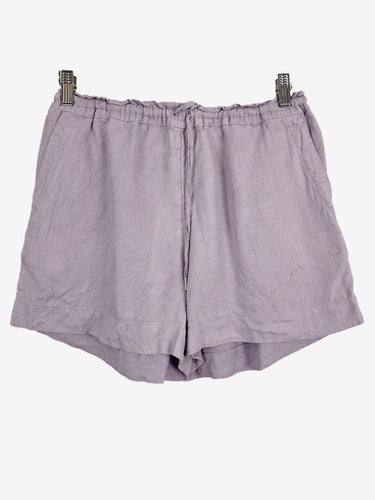 Country Road Lilac Organic Linen Shorts Size 10