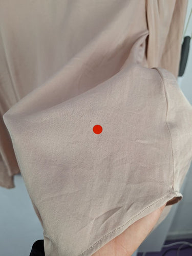 Second-Hand - Witchery Dusty Rose V Neck Blouse Size 8 - SwapUp