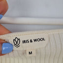 Second-Hand - Iris & Wool Milky Ribbed Sweetheart Top Size M - SwapUp
