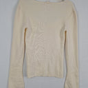Second-Hand - Iris & Wool Milky Ribbed Sweetheart Top Size M - SwapUp