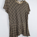 Second-Hand - Michael Kors Beige Diamond Shoulder Zip Top Size M - SwapUp