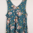 Second-Hand - Torrid Teal Raw Edge Chiffon Top Size XXXL - SwapUp