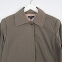 Second-Hand - Cue Olive Green Organic Jacket Size 10 - SwapUp