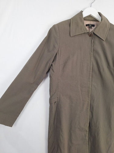 Second-Hand - Cue Olive Green Organic Jacket Size 10 - SwapUp