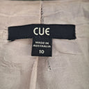 Second-Hand - Cue Olive Green Organic Jacket Size 10 - SwapUp