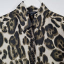 Second-Hand - Liz Jordan Beaded Animal Print Shirt Size 10 - SwapUp