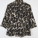 Second-Hand - Liz Jordan Beaded Animal Print Shirt Size 10 - SwapUp