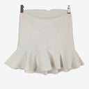 Second-Hand - Witchery Fresh White Peplum Knit Top Size M - SwapUp