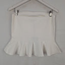 Second-Hand - Witchery Fresh White Peplum Knit Top Size M - SwapUp